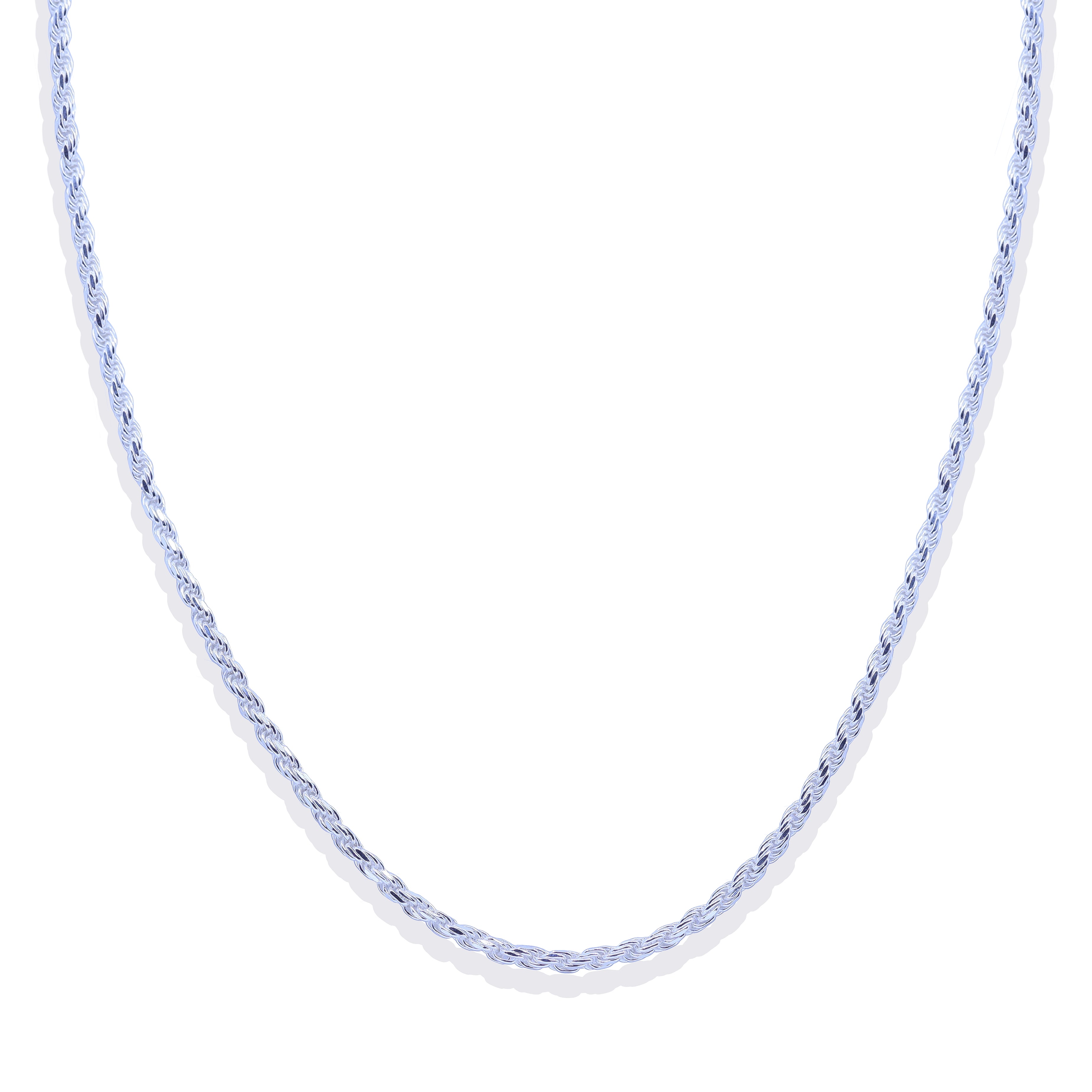 3mm Rope Chain Sterling Silver