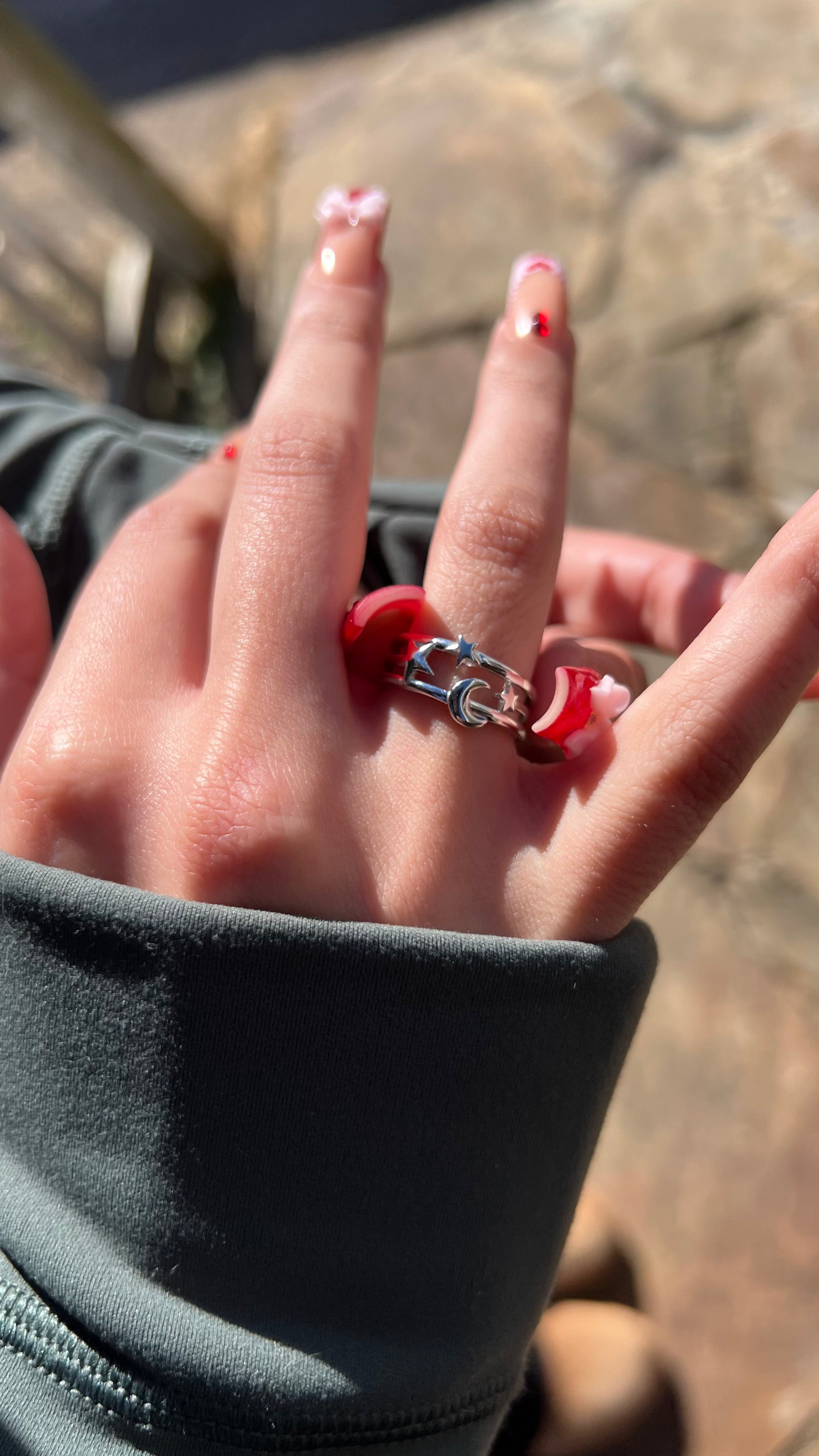 Crescent Sterling Silver Ring