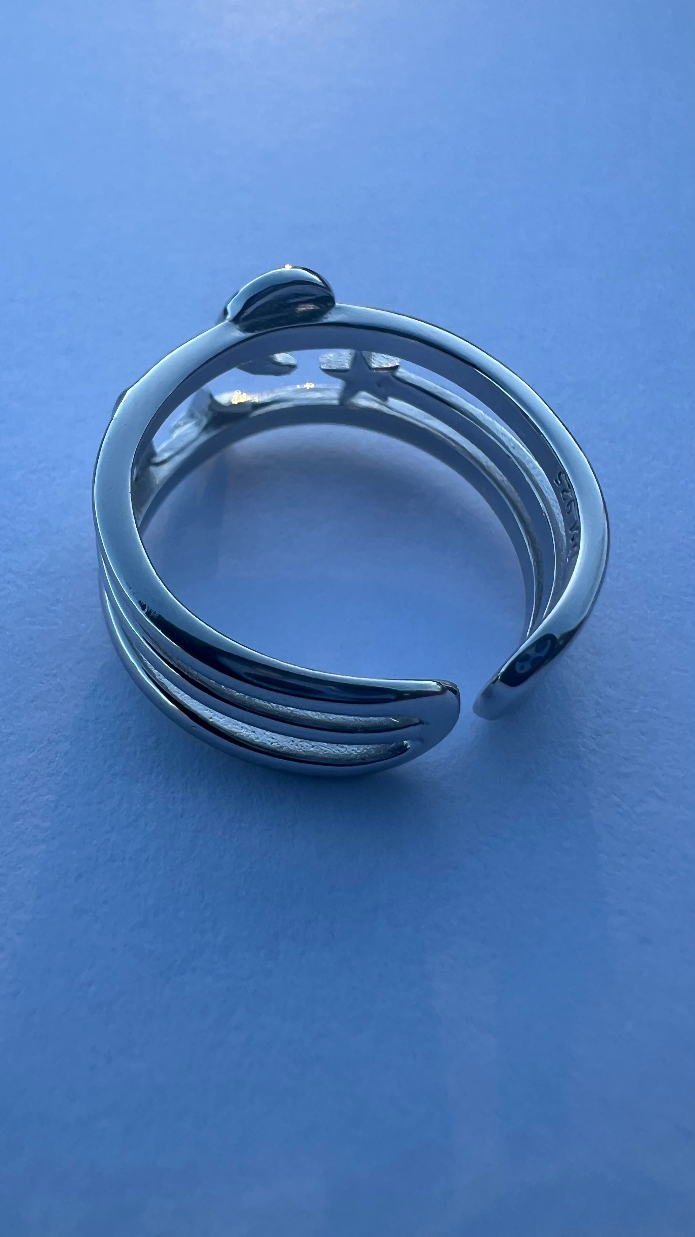 Crescent Sterling Silver Ring