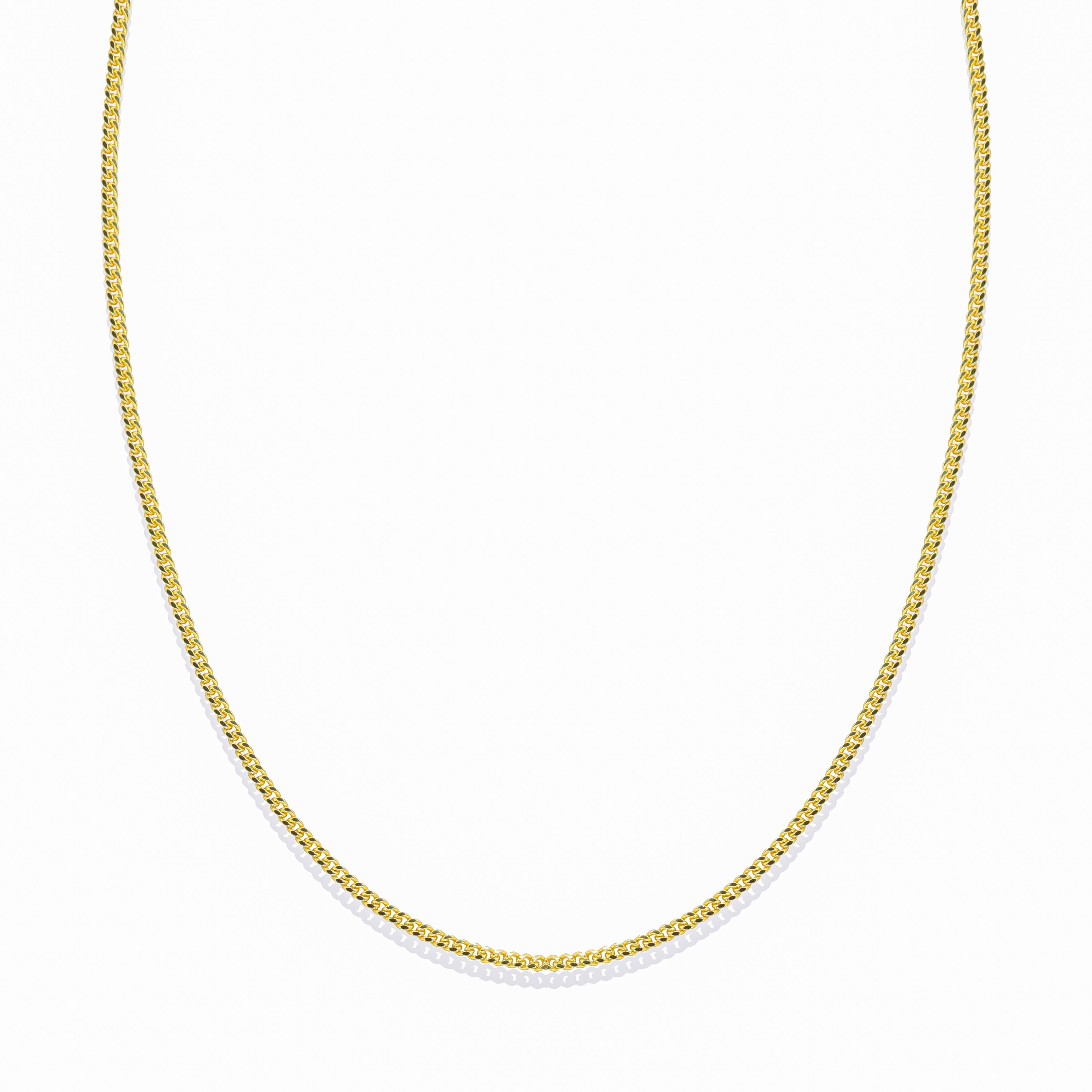 1.3mm Mini Cuban Chain 14k Gold