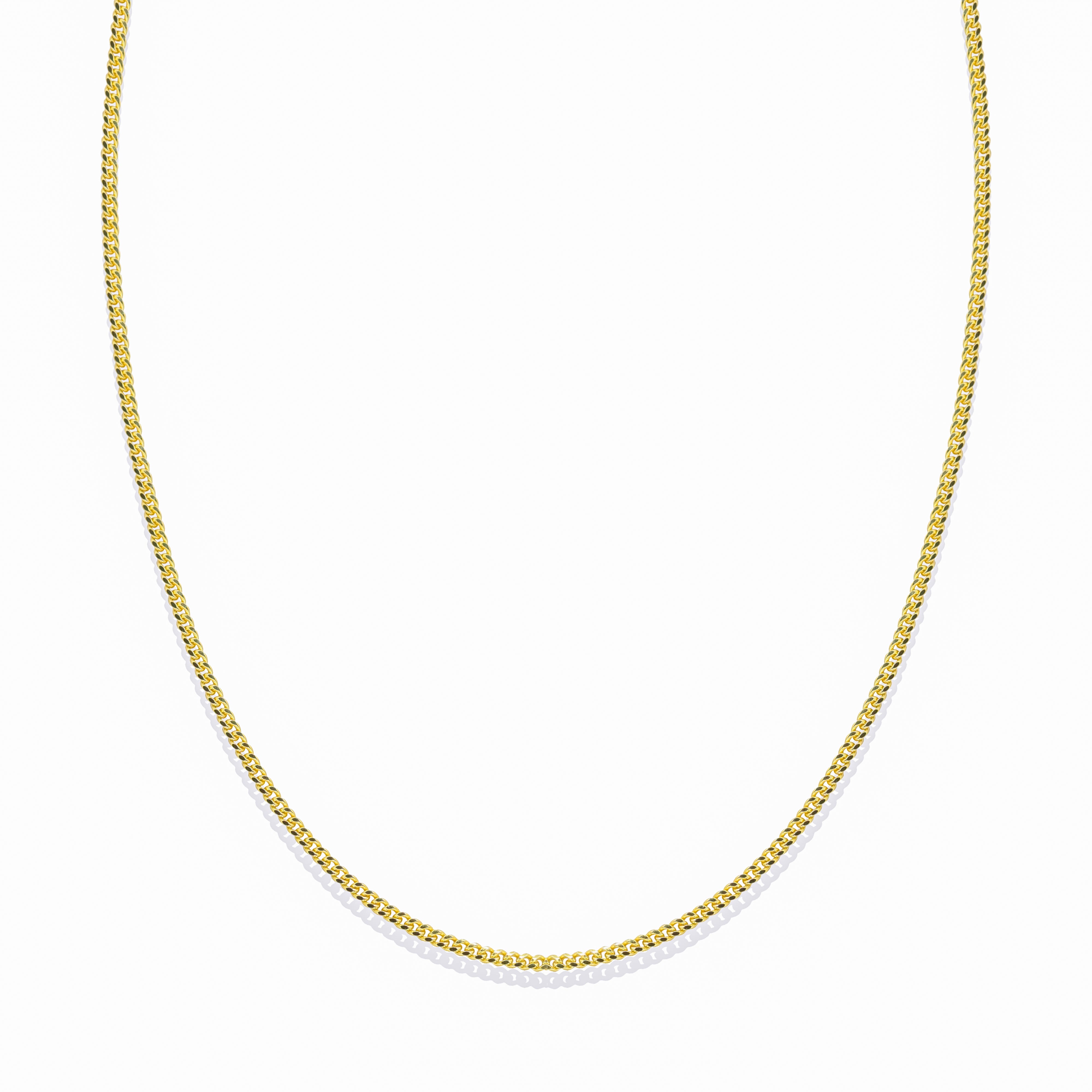 1.3mm Mini Cuban Chain 14k Gold