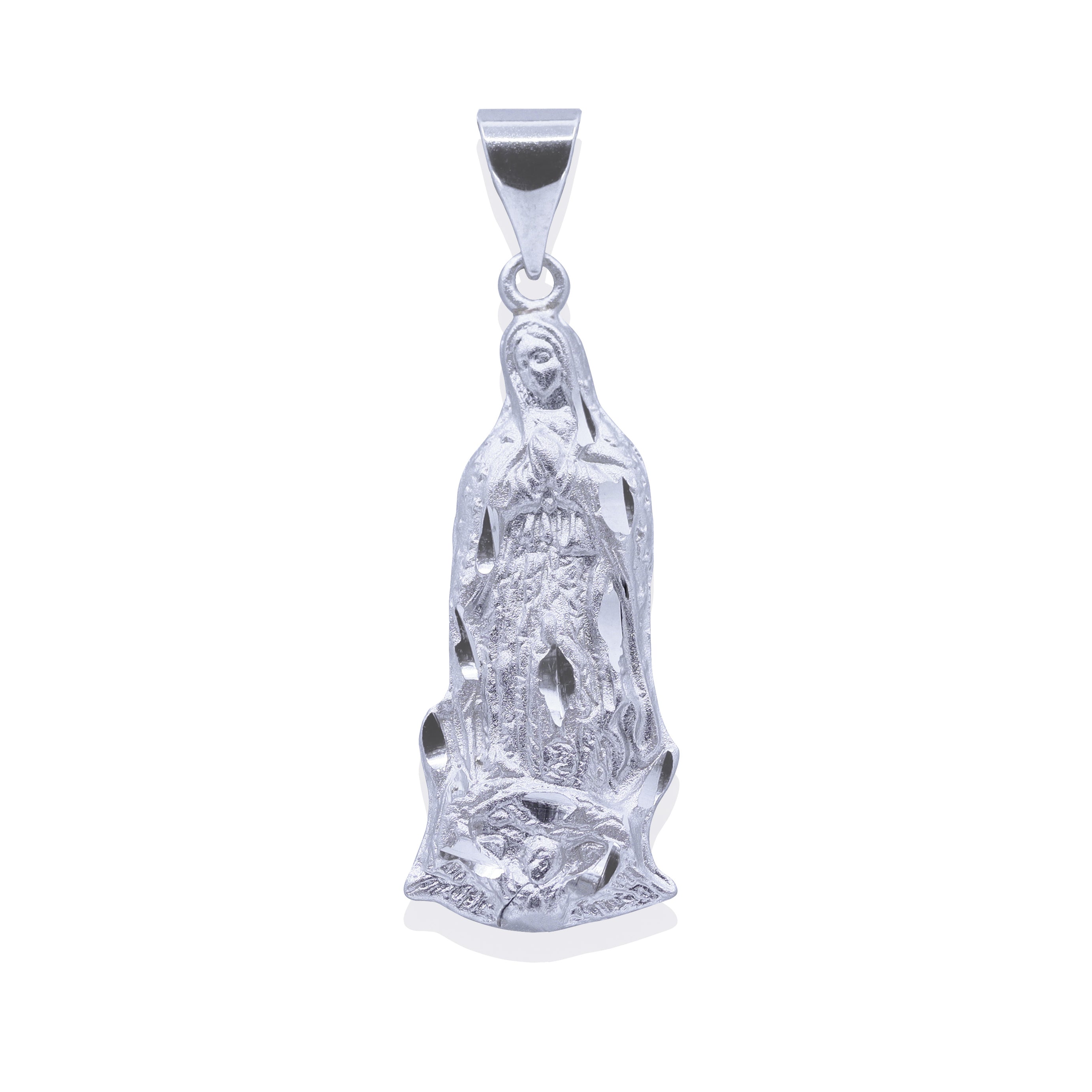 Product Image of Virgin Mary Pendant Matte Sterling Silver