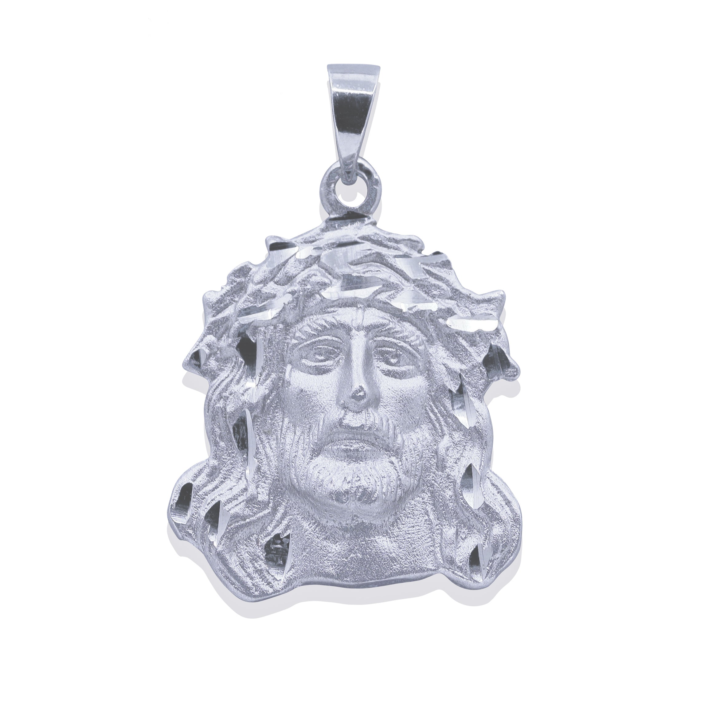 Product Image of Jesus Christ Pendant Matte Sterling Silver