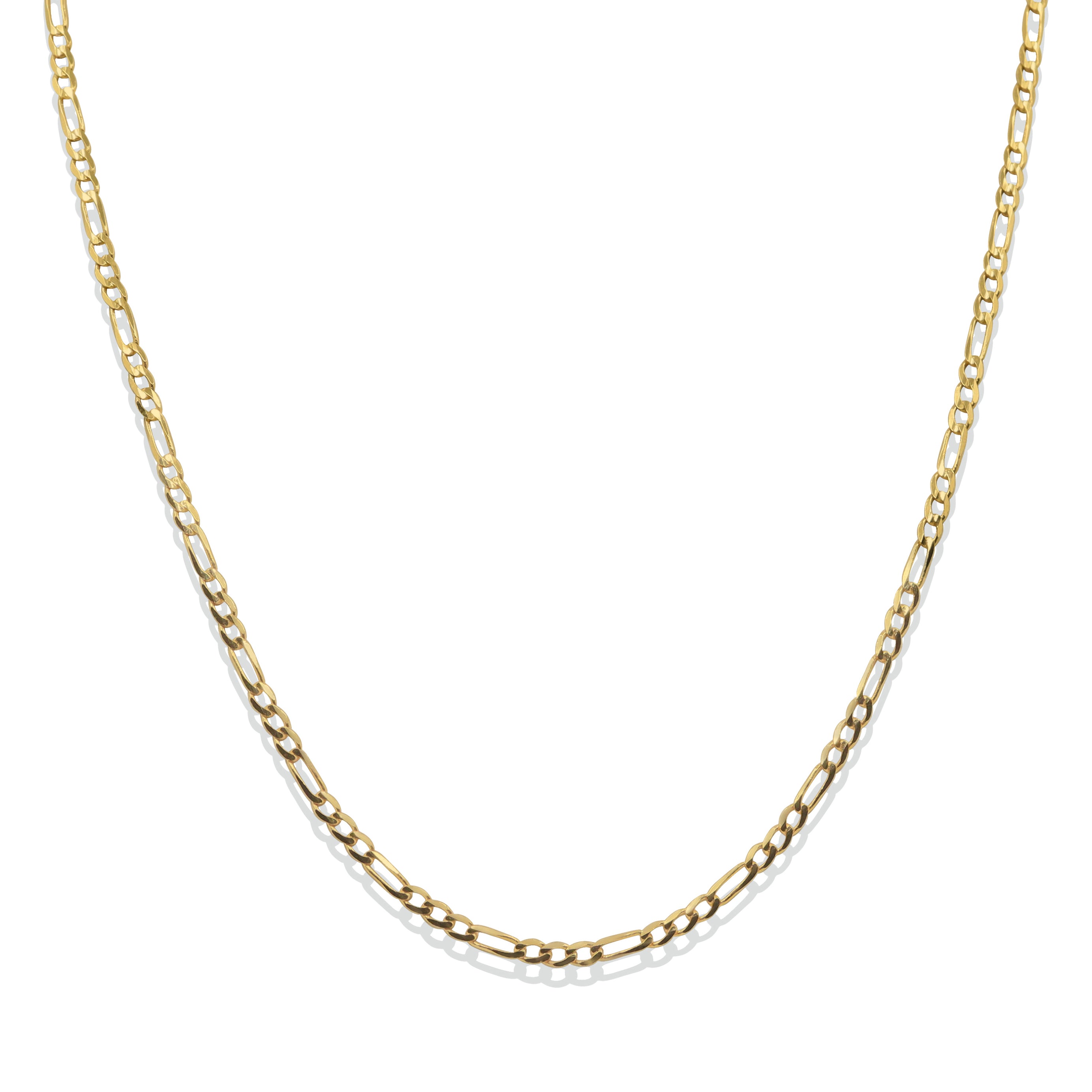 2mm Figaro Chain 14k Gold