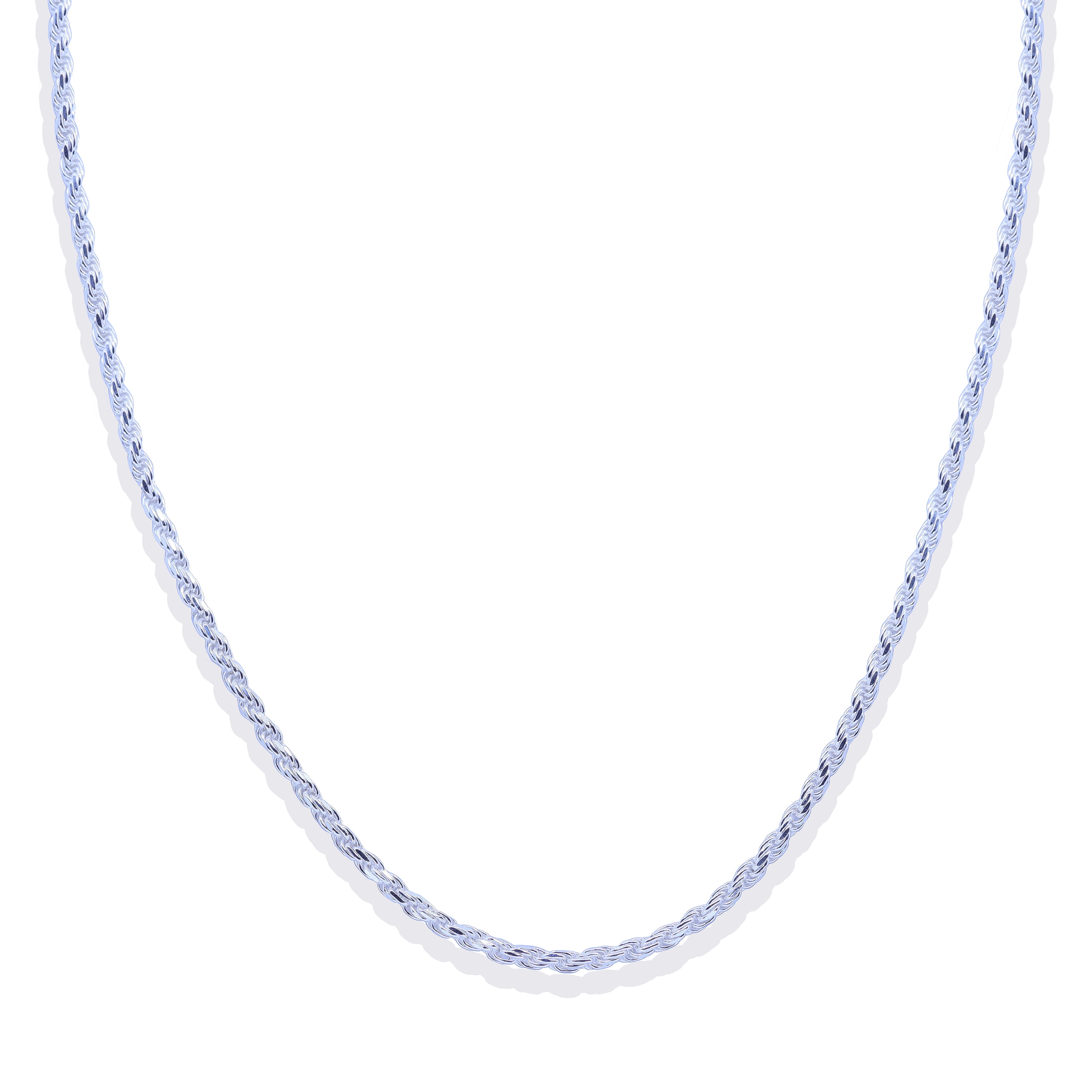 3mm Rope Chain Sterling Silver