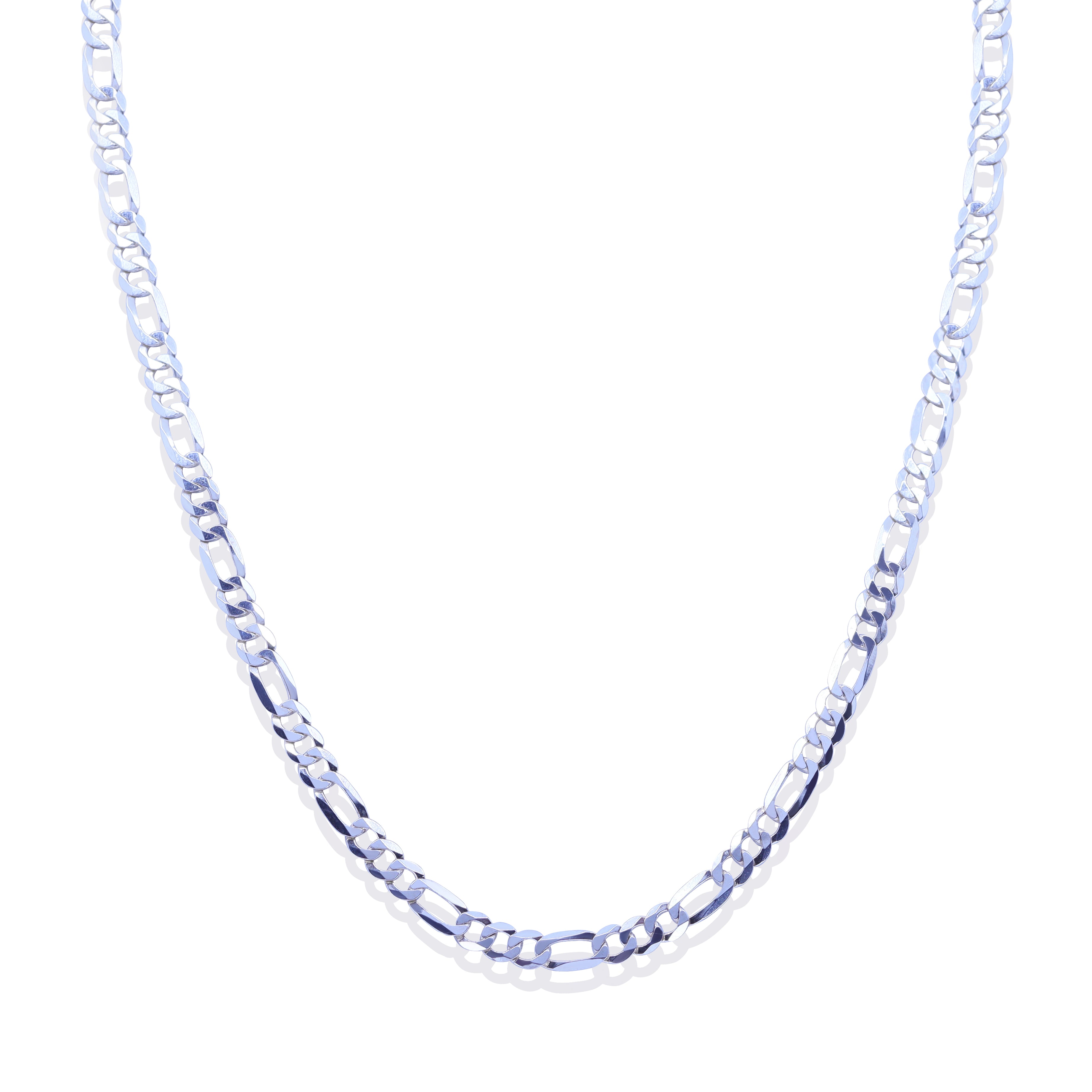 5mm Figaro Chain Sterling Silver