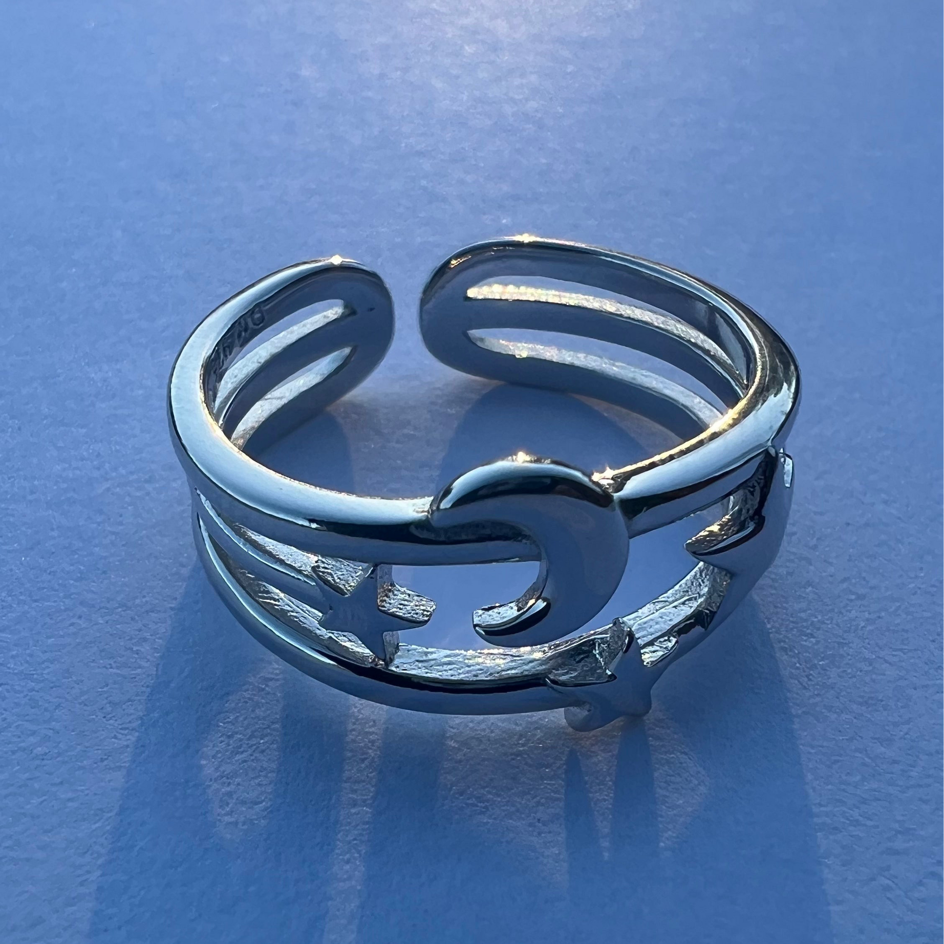 Crescent Sterling Silver Ring