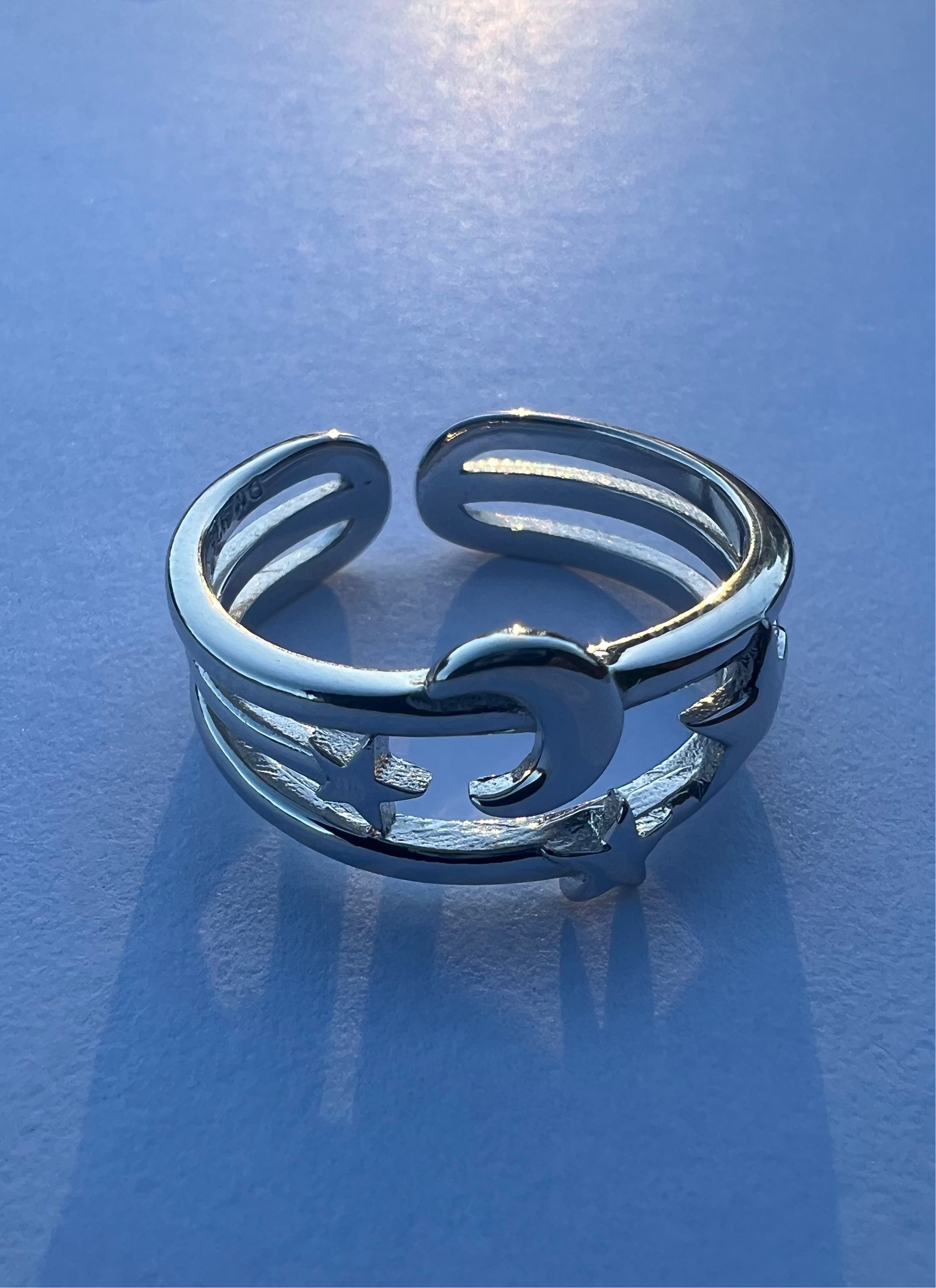 Crescent Sterling Silver Ring