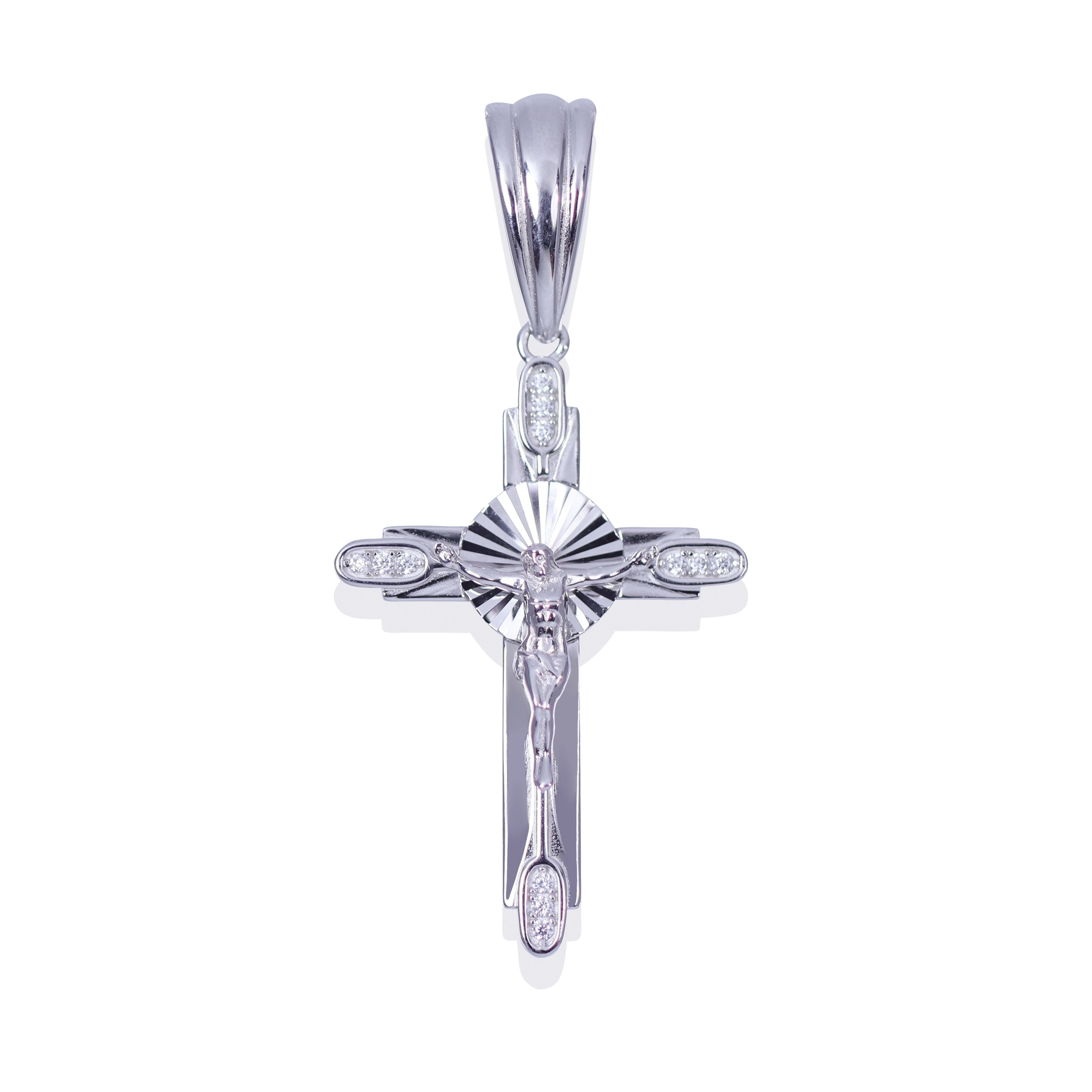 Product Image of Crucifix Cross Pendant Sterling Silver