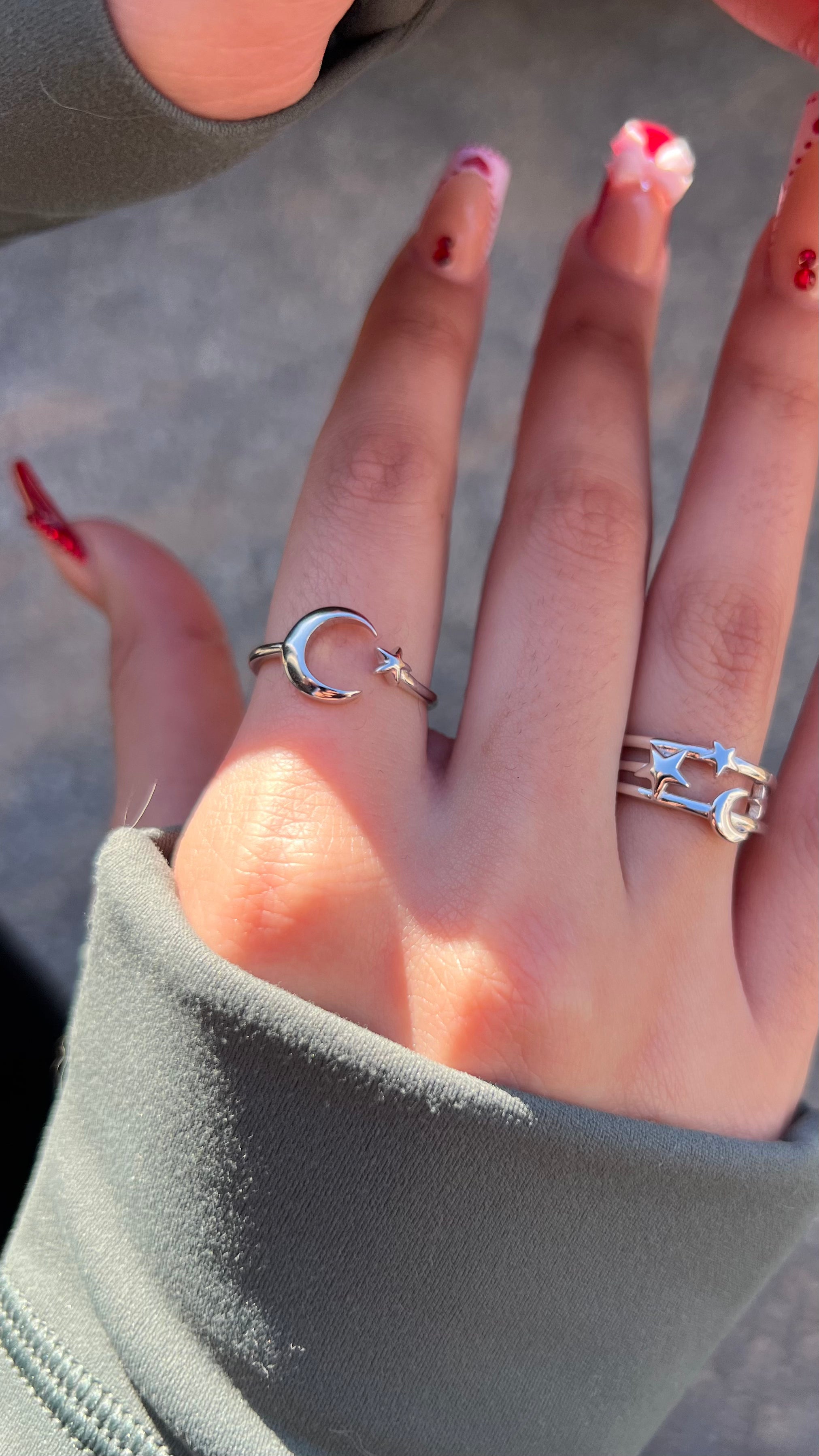 Crescent Sterling Silver Ring