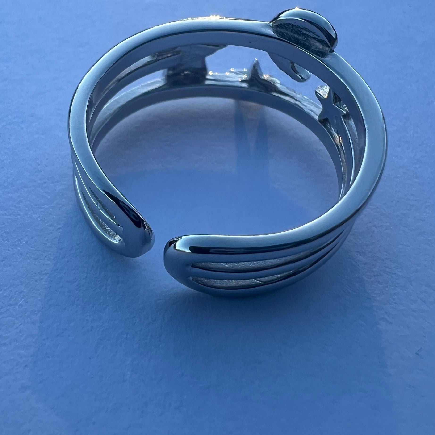 Crescent Sterling Silver Ring