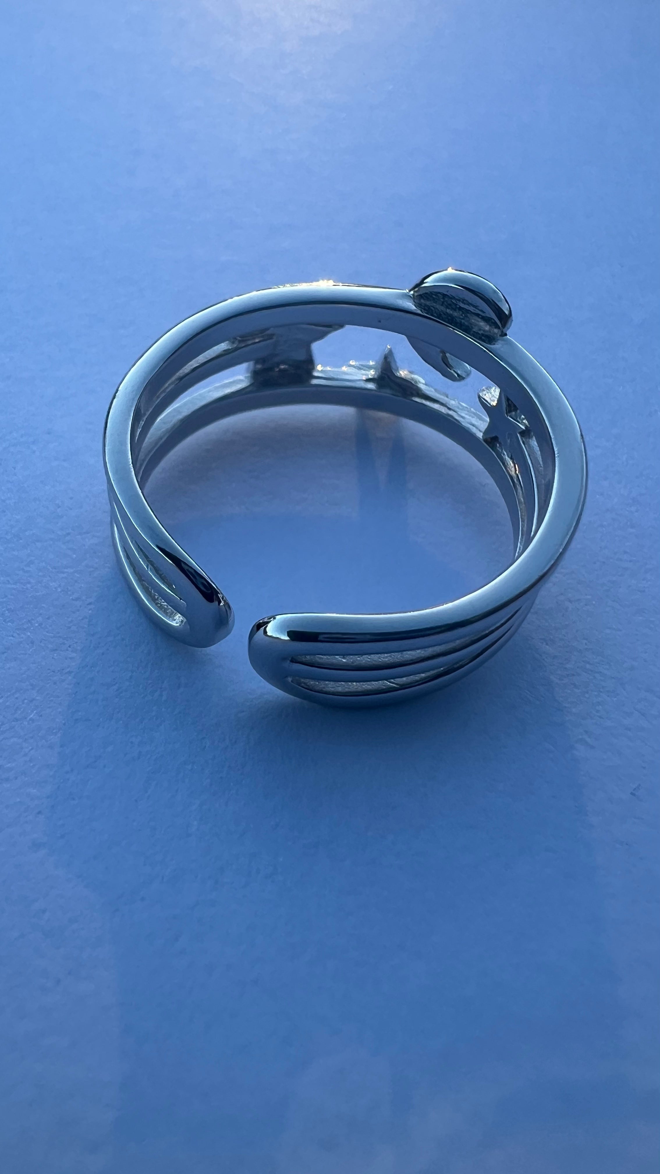 Crescent Sterling Silver Ring