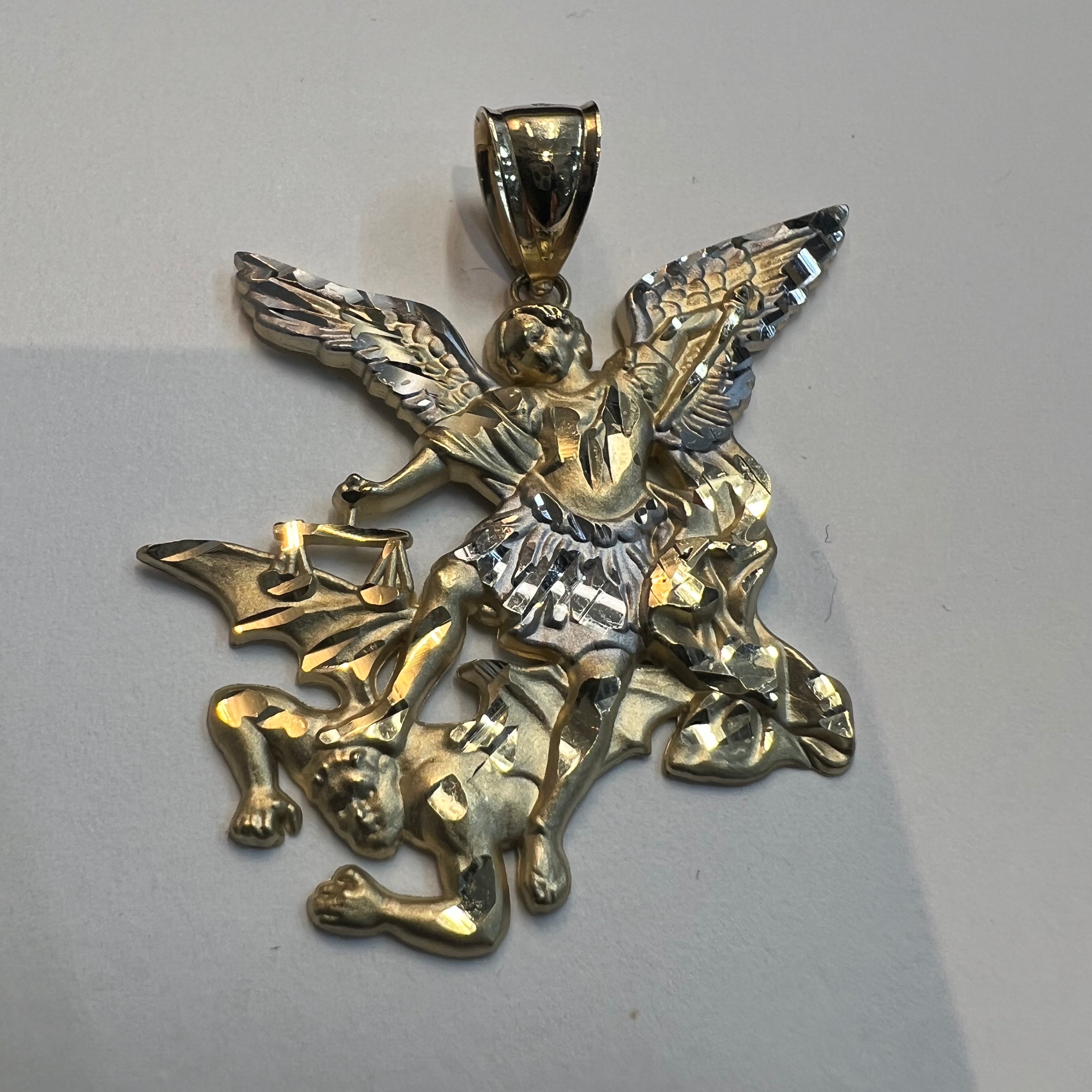 St Michael Pendant 14k Gold